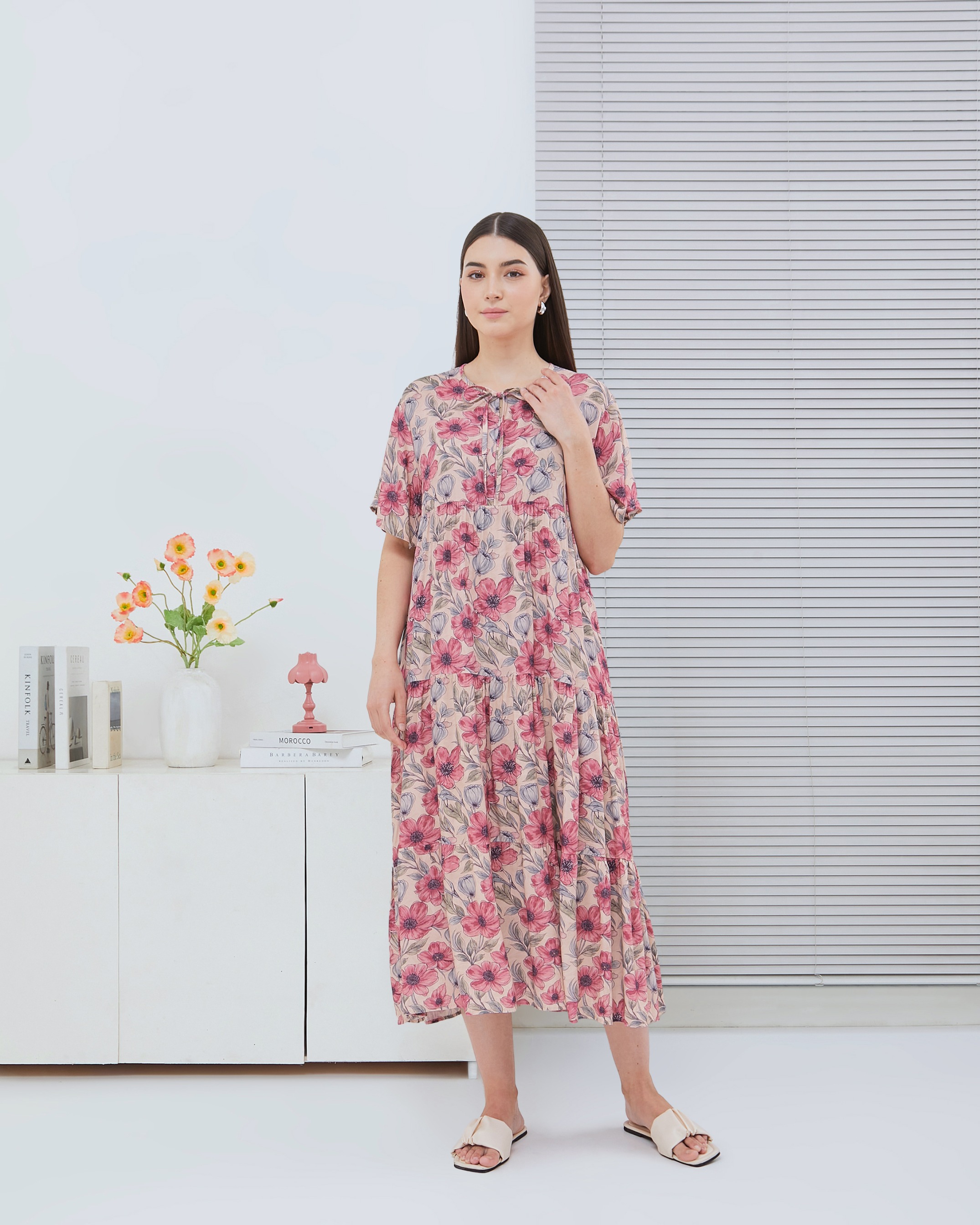Medina Midi Dress - DYD Label - Homedress Bahan Rayon