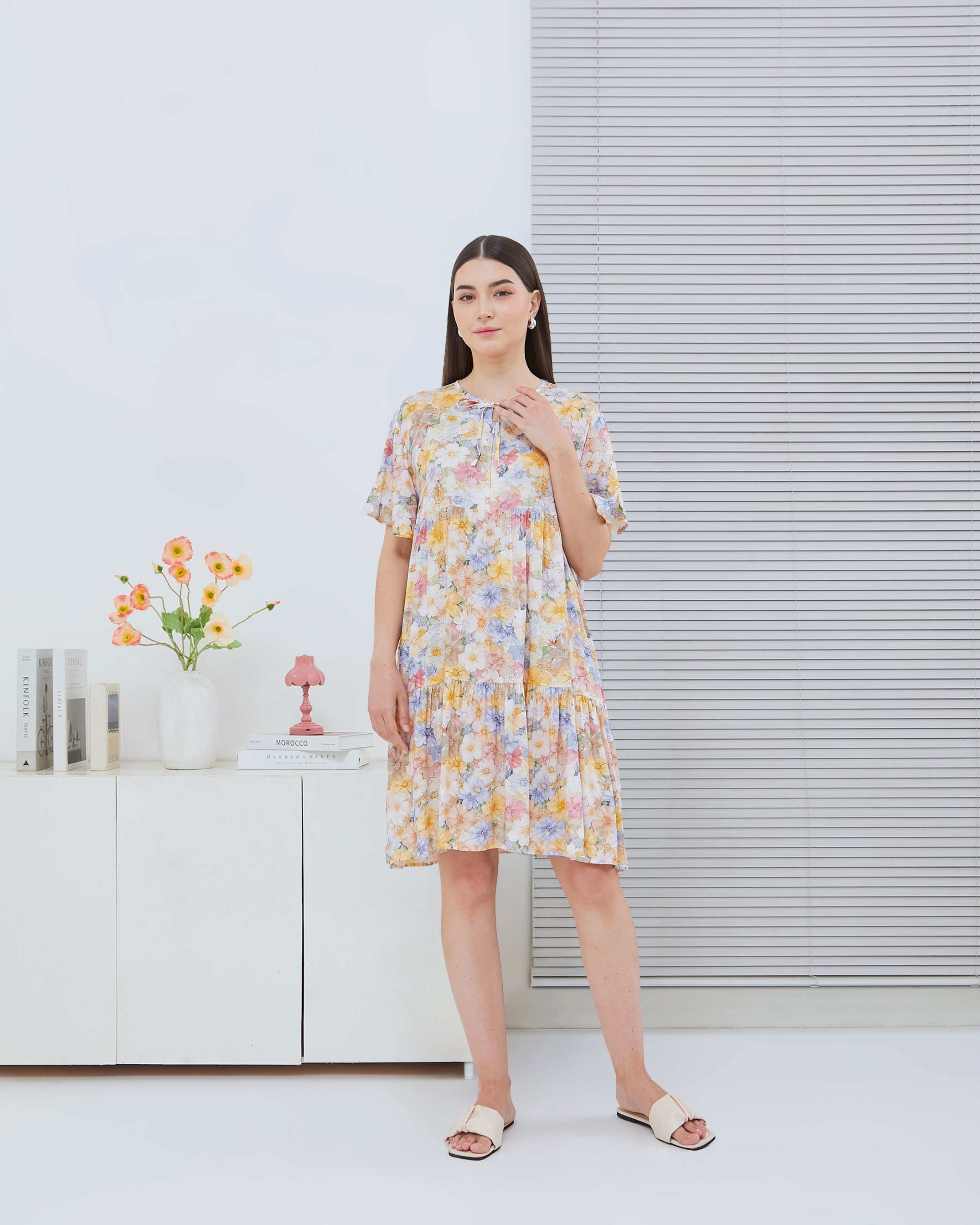 Medina Mini Dress - DYD Label - Homedress Bahan Rayon