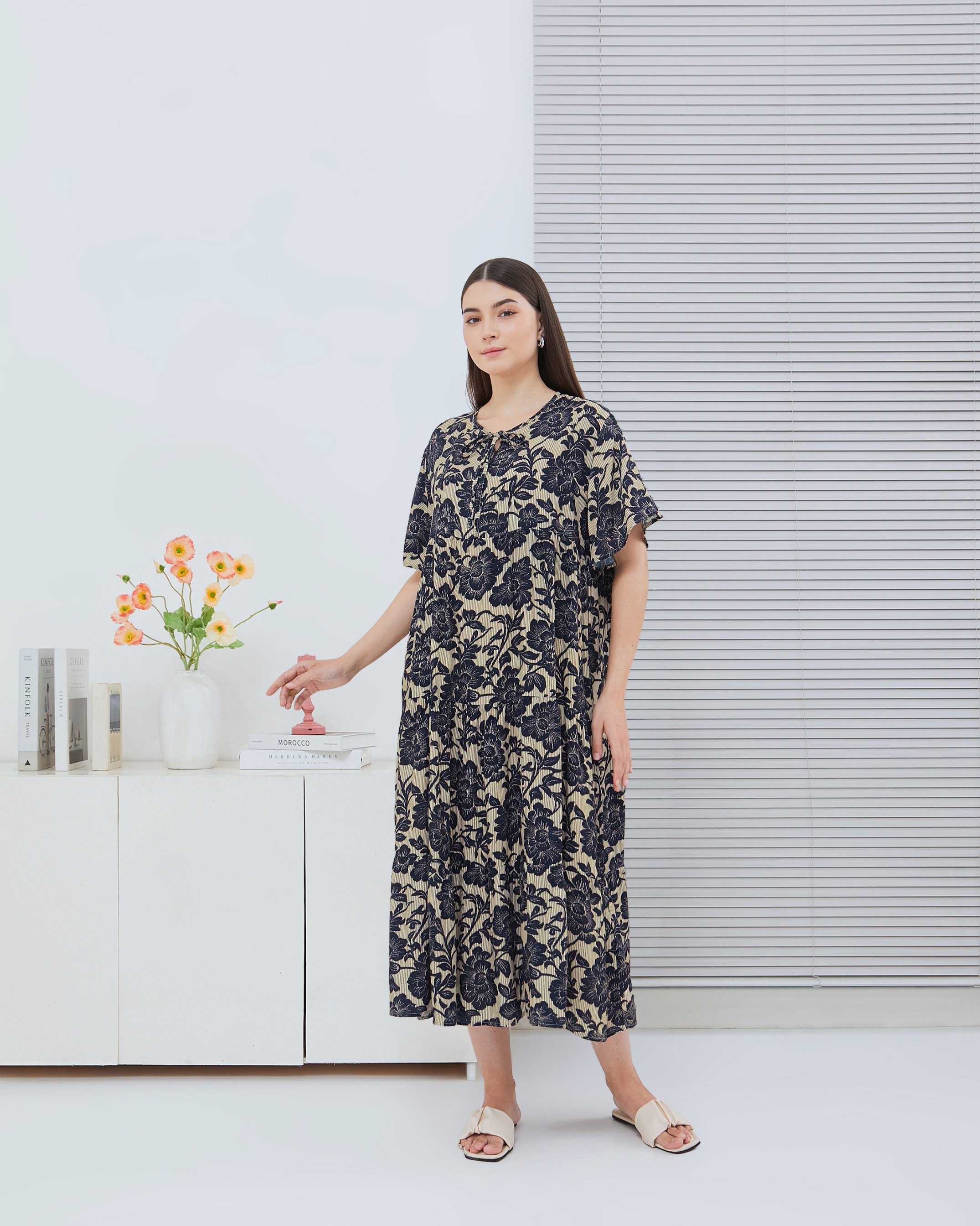 Medina Midi Dress - DYD Label - Homedress Bahan Rayon