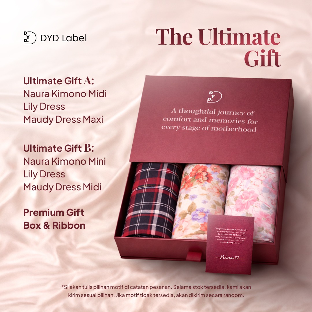 DYD Label Maternity Gift Set Premium – Hampers Ibu Hamil & Melahirkan Busui Friendly | Ultimate, Royal & Sweet Collection