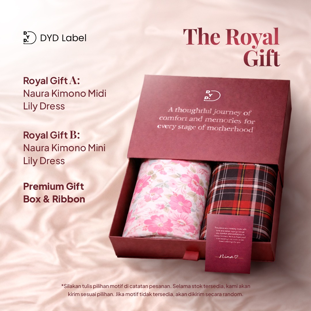 DYD Label Maternity Gift Set Premium – Hampers Ibu Hamil & Melahirkan Busui Friendly | Ultimate, Royal & Sweet Collection