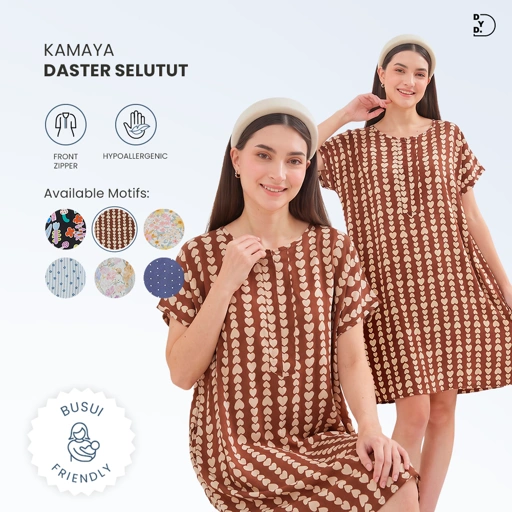 Kamaya Daster Selutut - DYD Label - Homedress Bahan Rayon