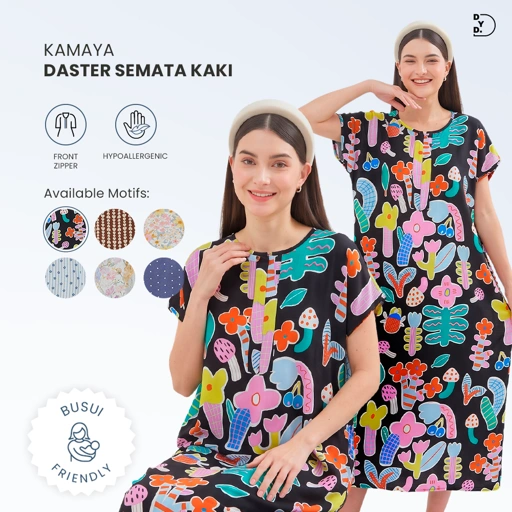 Kamaya Daster Semata Kaki  - DYD Label - Homedress Bahan Rayon