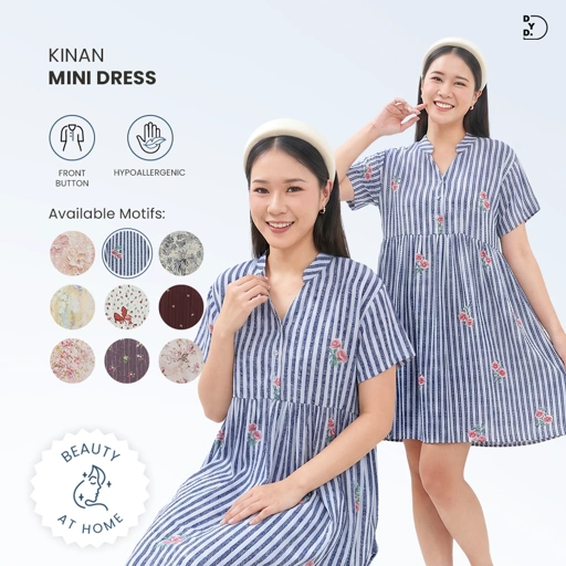 Kinan Mini Dress - DYD Label - Homedress Bahan Rayon