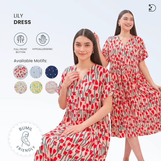 Lily Dress - DYD Label - Homedress Bahan Rayon
