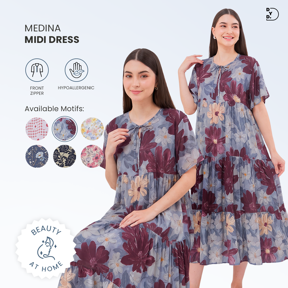 Medina Midi Dress - DYD Label - Homedress Bahan Rayon