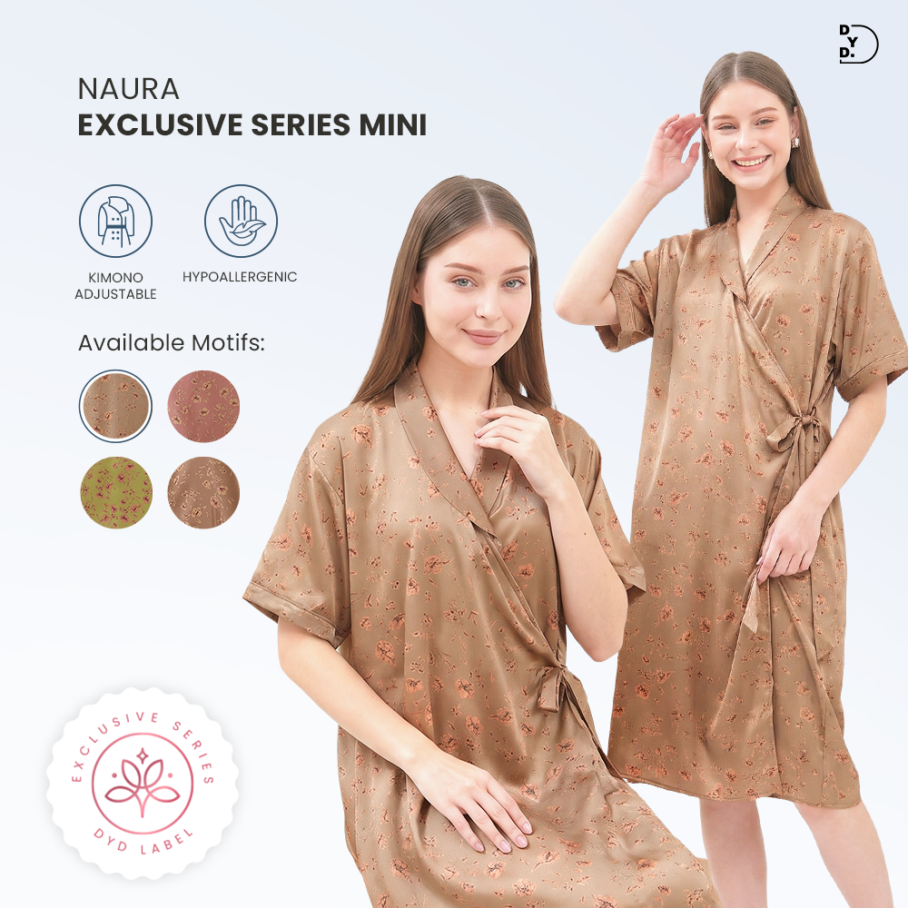 Naura Kimono Mini Exclusive Series - DYD Label - Homedress Bahan Organic Silk