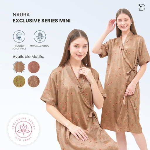 Naura Kimono Mini Exclusive Series - DYD Label - Homedress Bahan Organic Silk