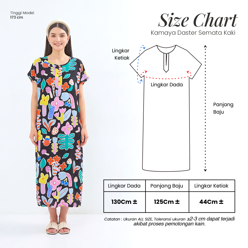 Kamaya Daster Semata Kaki - DYD Label - Homedress Bahan Rayon