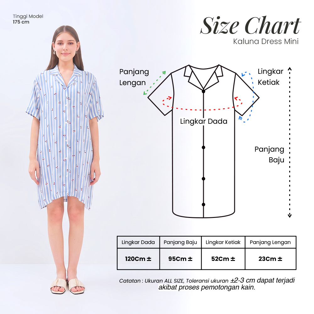 Kaluna Mini Dress - DYD Label - Homedress Bahan Rayon