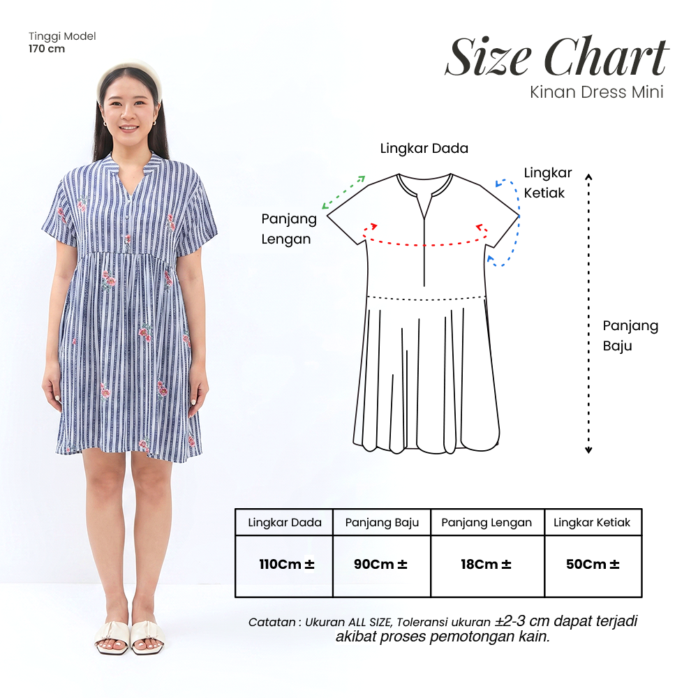 Kinan Mini Dress - DYD Label - Homedress Bahan Rayon