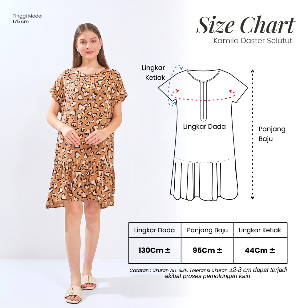 Kamila Daster Selutut - DYD Label - Homedress Bahan Rayon
