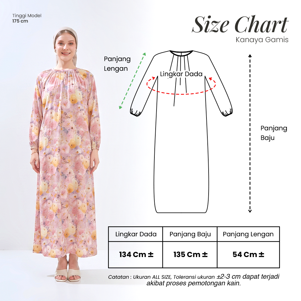 Kanaya Gamis - DYD Label - Dress Muslim Bahan Rayon
