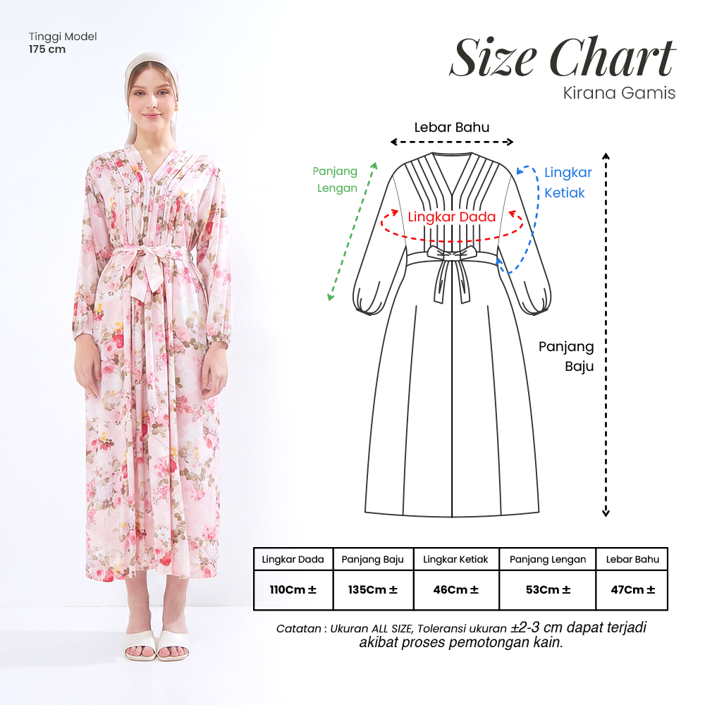 Kirana Gamis - DYD Label - Dress Bahan Rayon