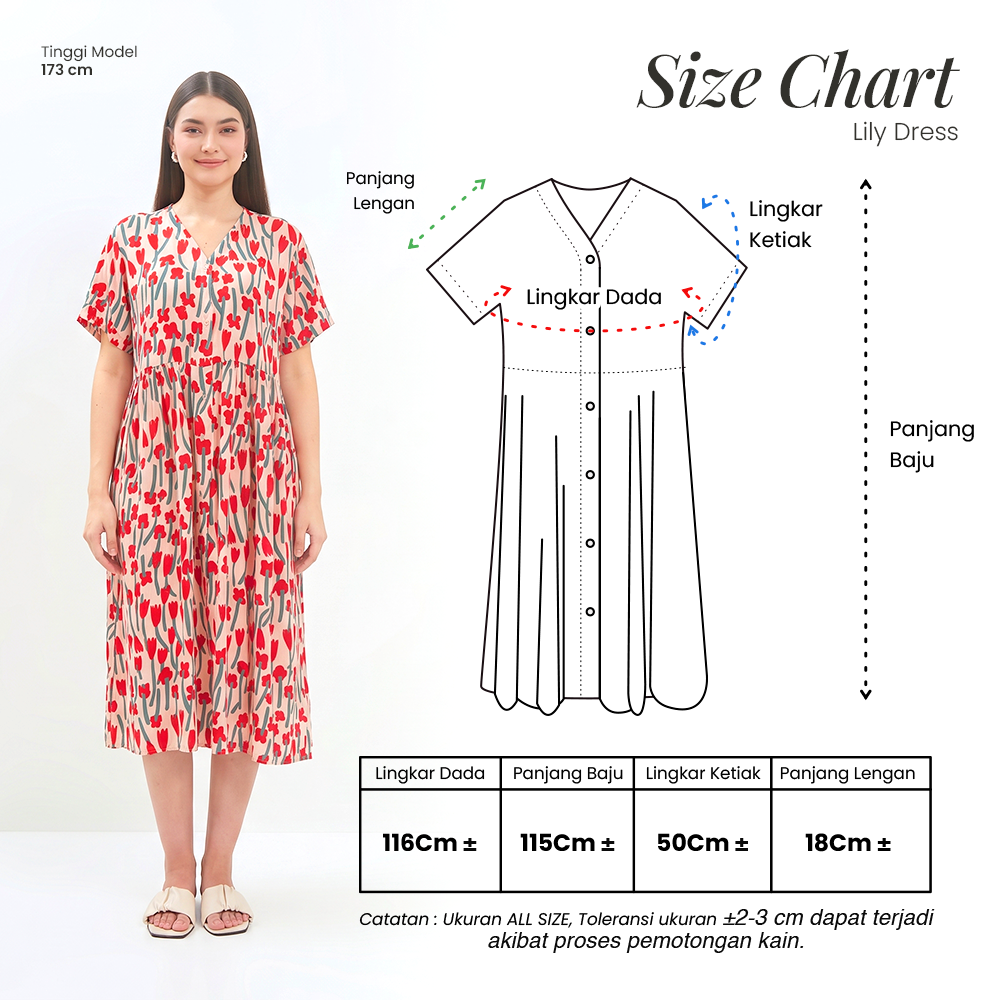 Lily Dress - DYD Label - Homedress Bahan Rayon
