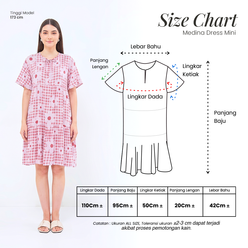 Medina Mini Dress - DYD Label - Homedress Bahan Rayon