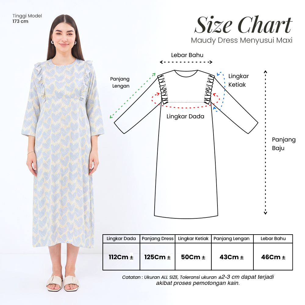 Maudy Maxi Dress Menyusui - DYD Label - Homedress Bahan Rayon Bukaan Samping