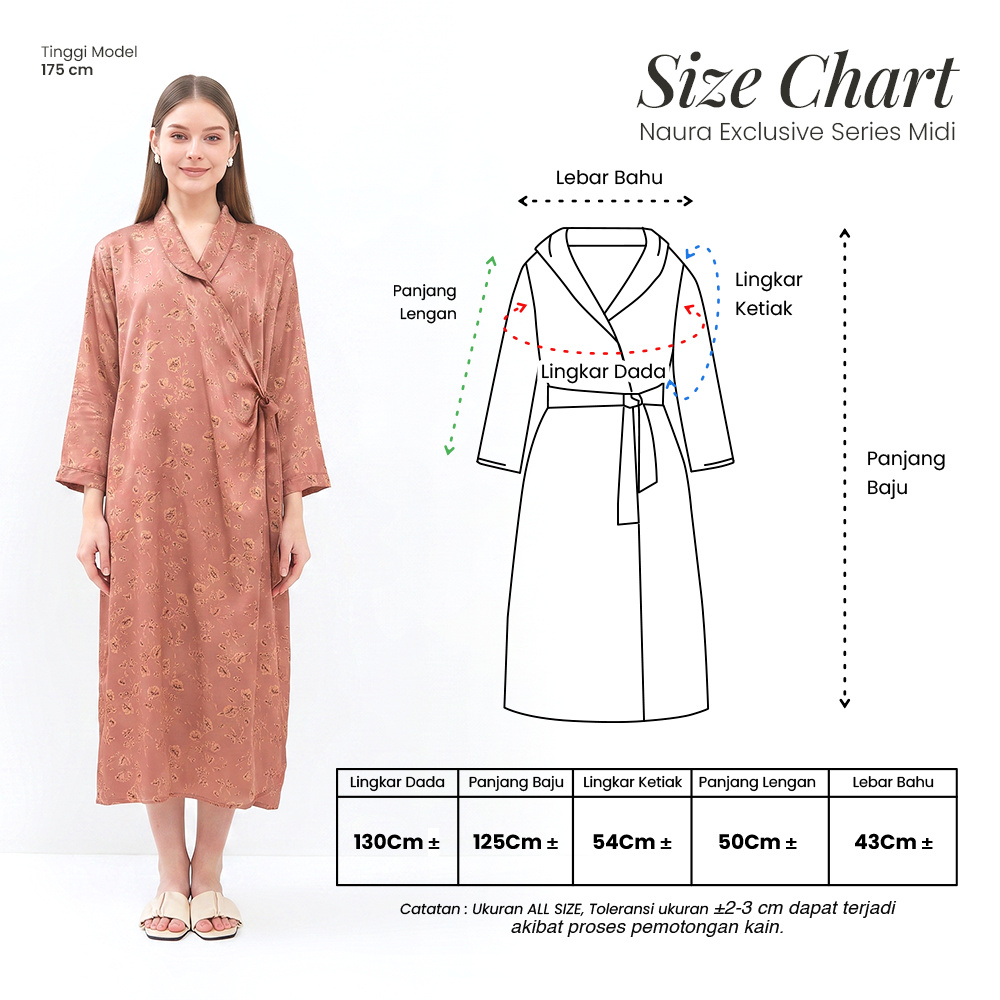 Naura Kimono Midi Exclusive Series - DYD Label - Homedress Bahan Organic Silk