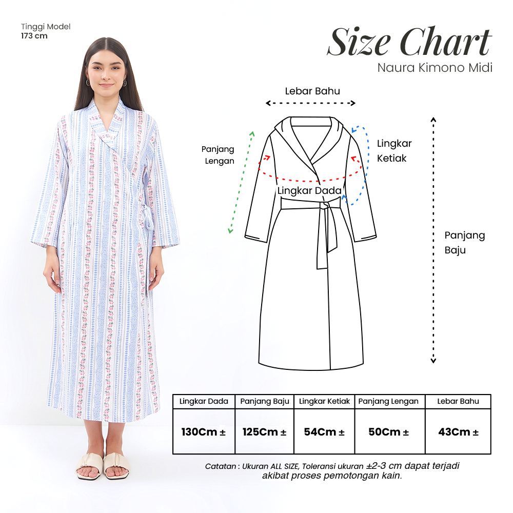 Kimono Melahirkan Naura Midi Rayon Busui | DYD Label