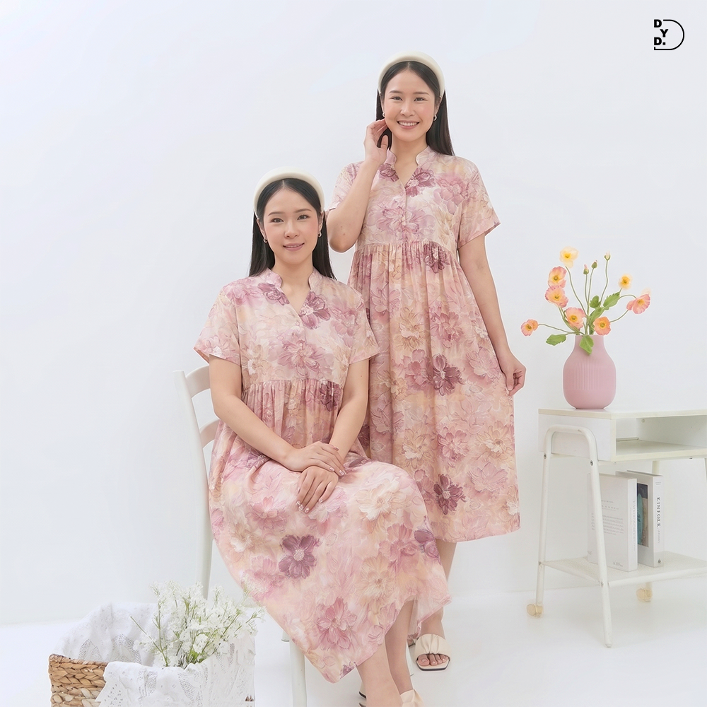 Kinan Midi Dress - DYD Label - Homedress Bahan Rayon