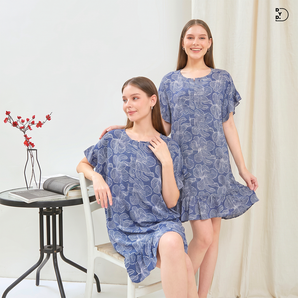 Kamala Mini Dress - DYD Label - Homedress Ruffle Bahan Rayon