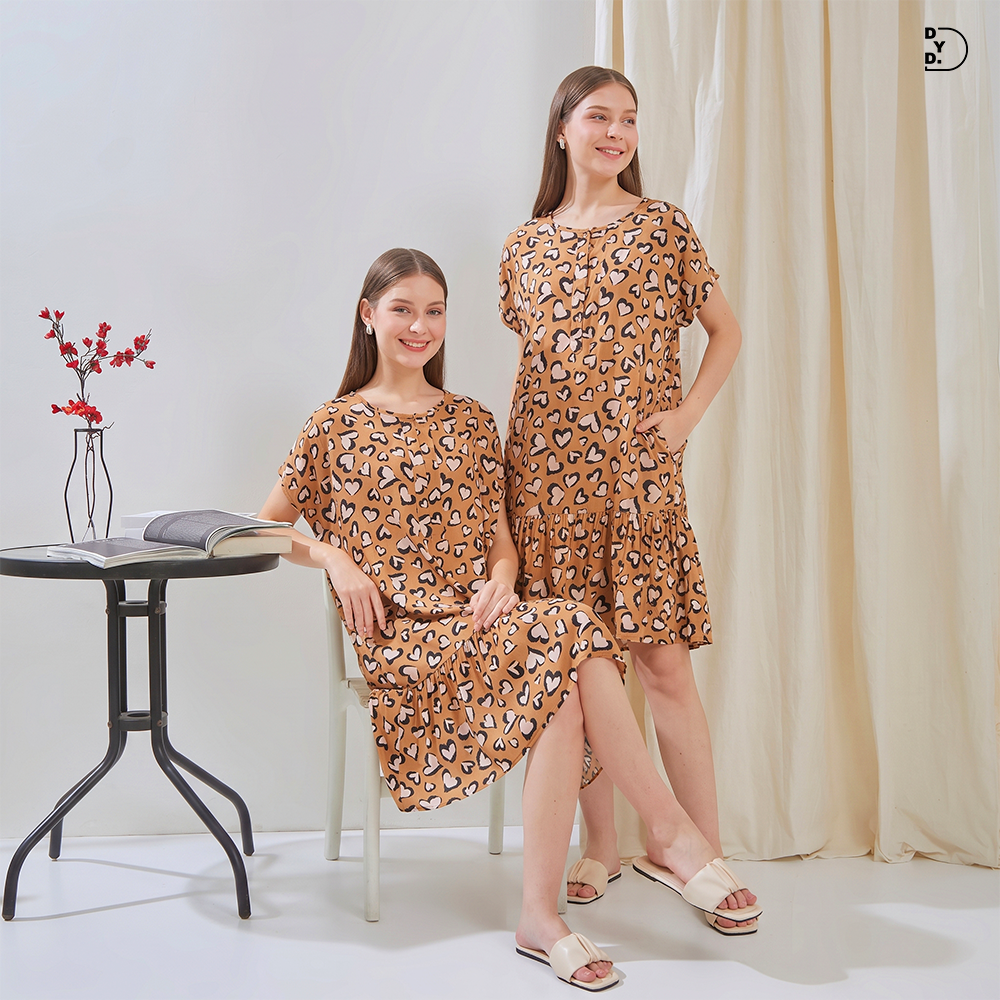 Kamila Daster Selutut - DYD Label - Homedress Bahan Rayon