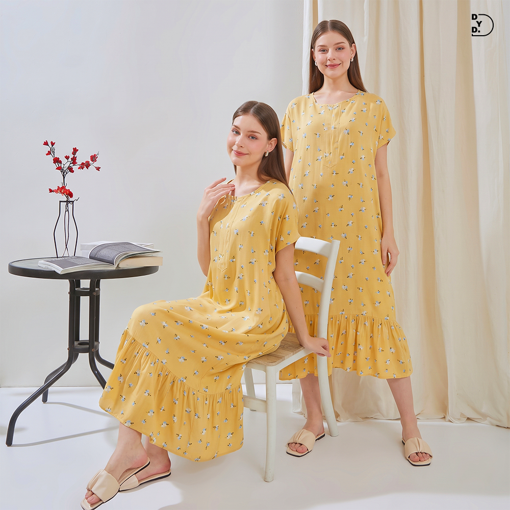 Kamila Daster Semata Kaki  - DYD Label - Homedress Bahan Rayon