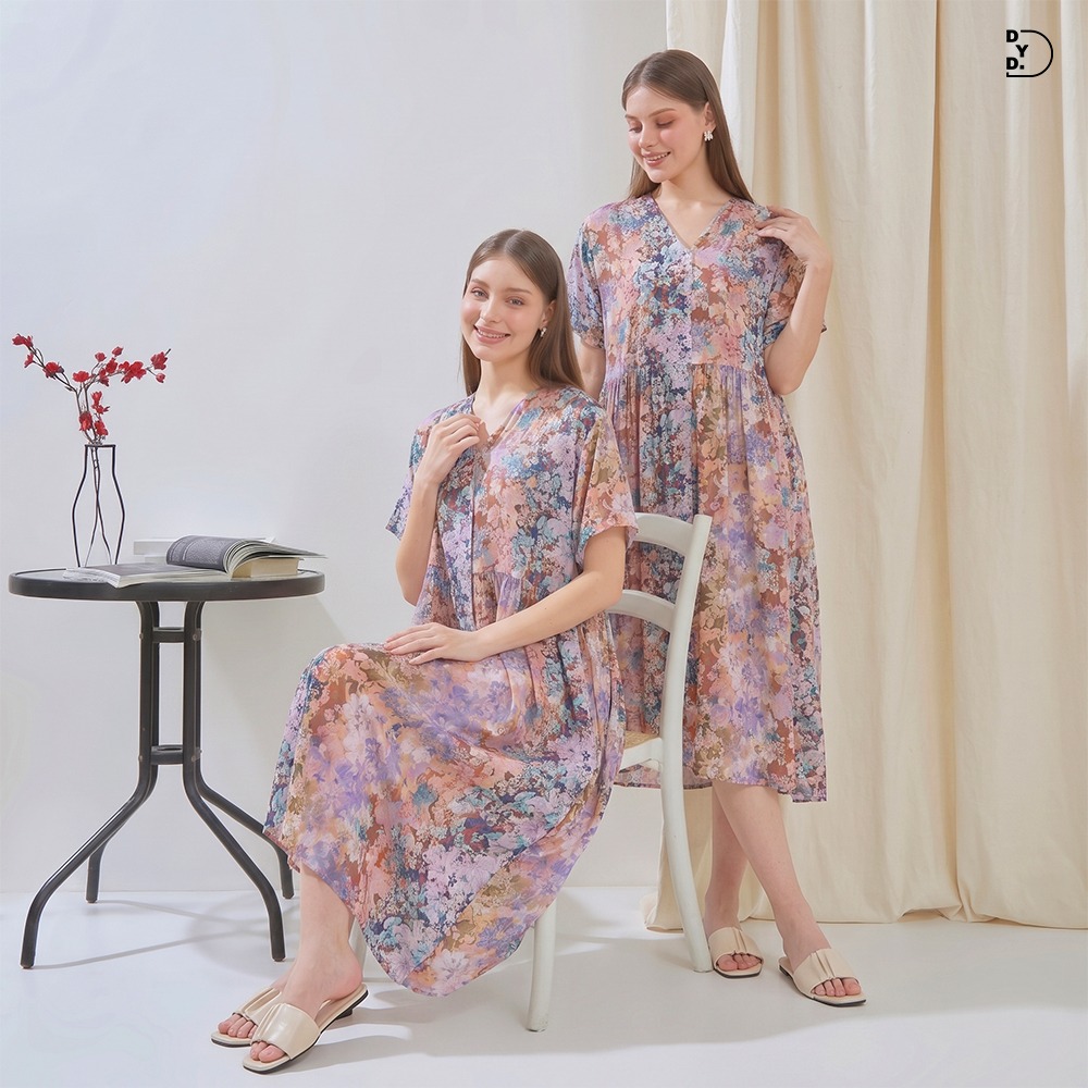 Lily Dress - DYD Label - Homedress Bahan Rayon