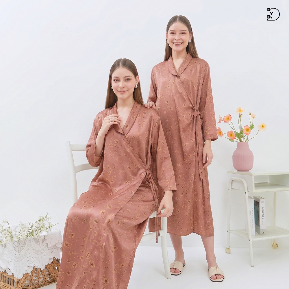 Naura Kimono Midi Exclusive Series - DYD Label - Homedress Bahan Organic Silk