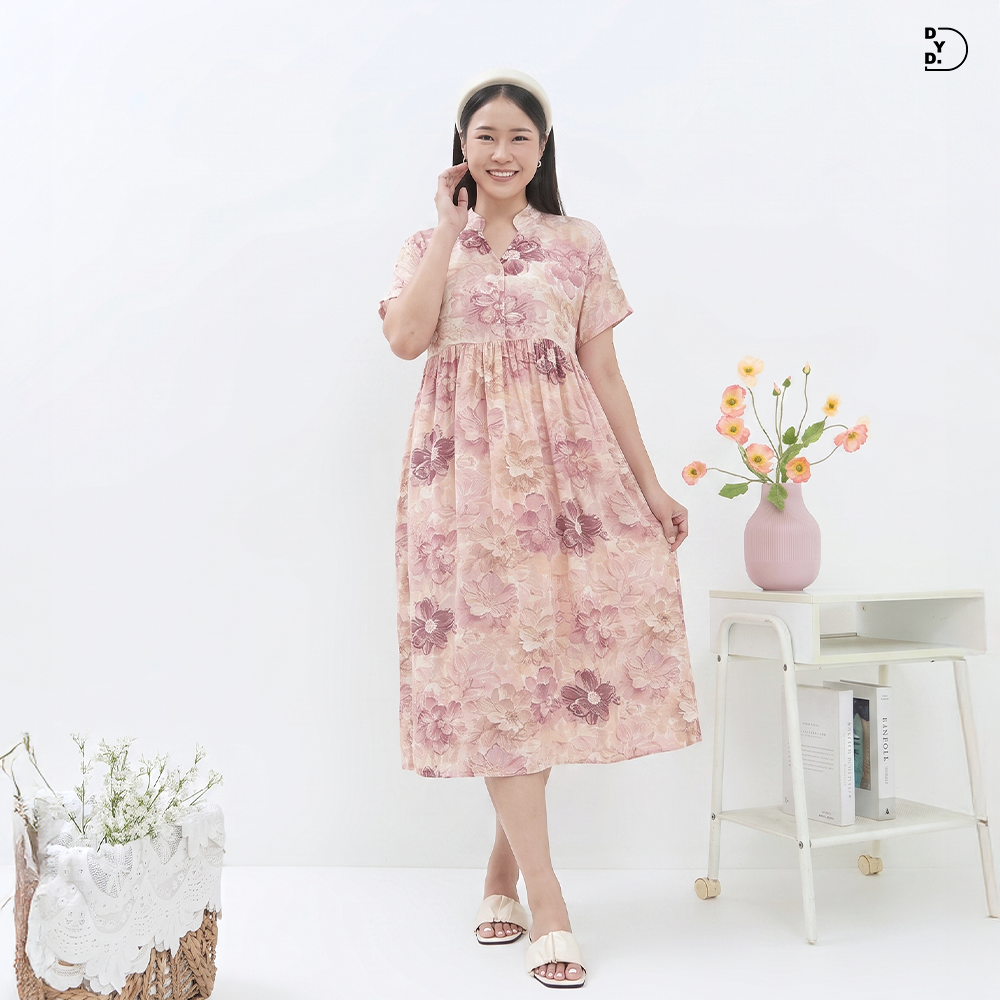 Kinan Midi Dress - DYD Label - Homedress Bahan Rayon