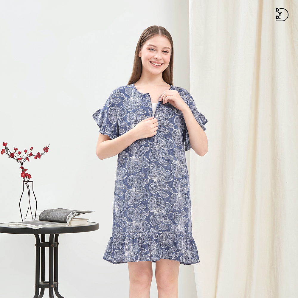 Kamala Mini Dress - DYD Label - Homedress Ruffle Bahan Rayon