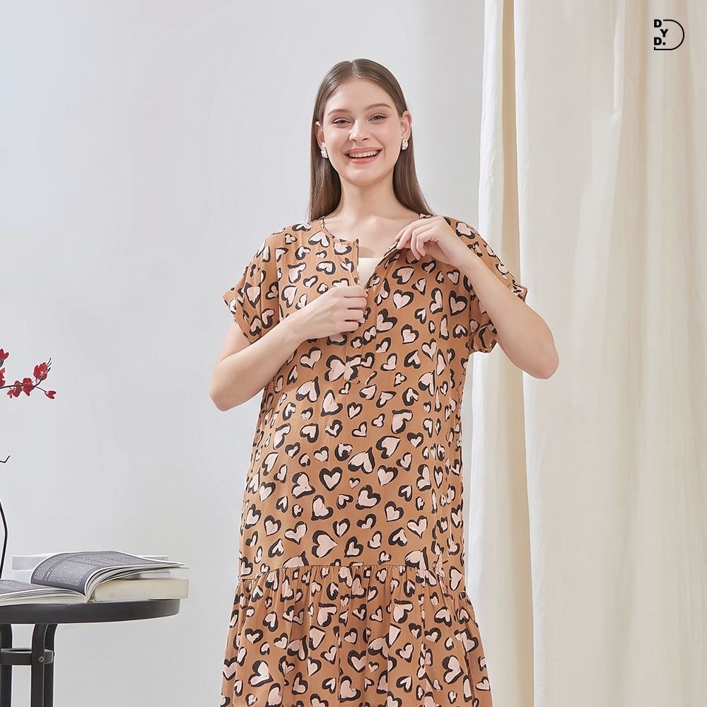 Kamila Daster Selutut - DYD Label - Homedress Bahan Rayon