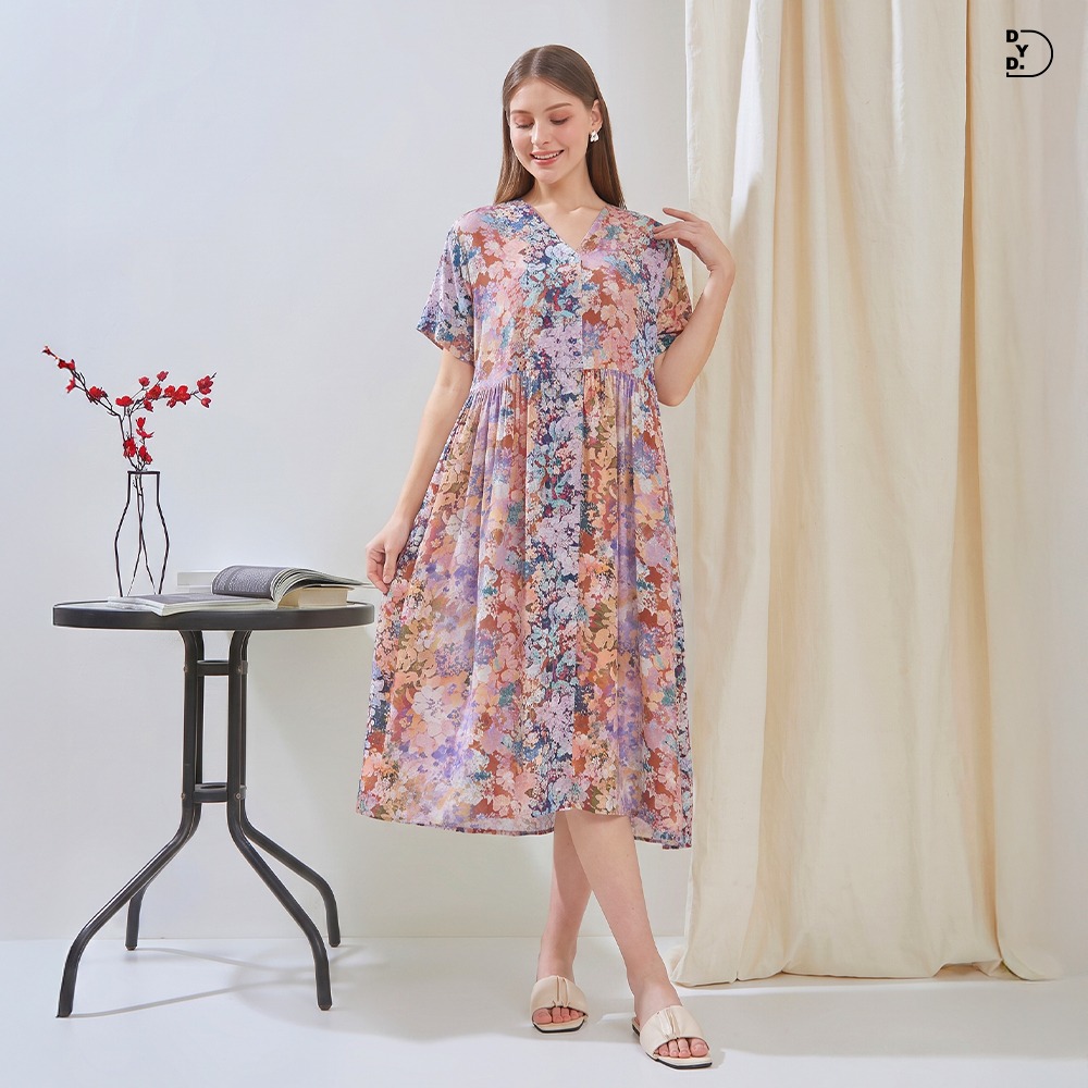 Lily Dress - DYD Label - Homedress Bahan Rayon