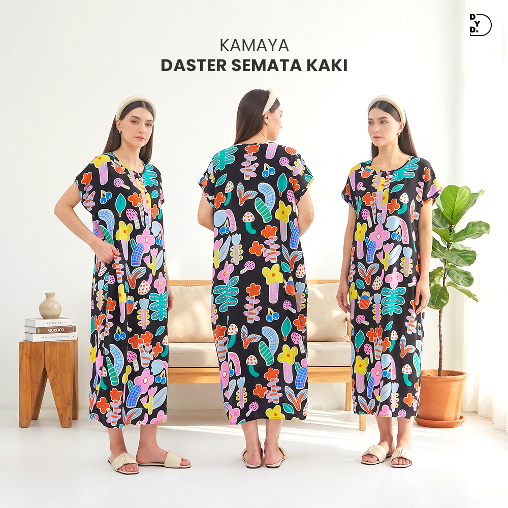 Kamaya Daster Semata Kaki - DYD Label - Homedress Bahan Rayon