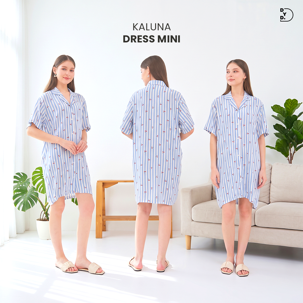 Kaluna Mini Dress - DYD Label - Homedress Bahan Rayon