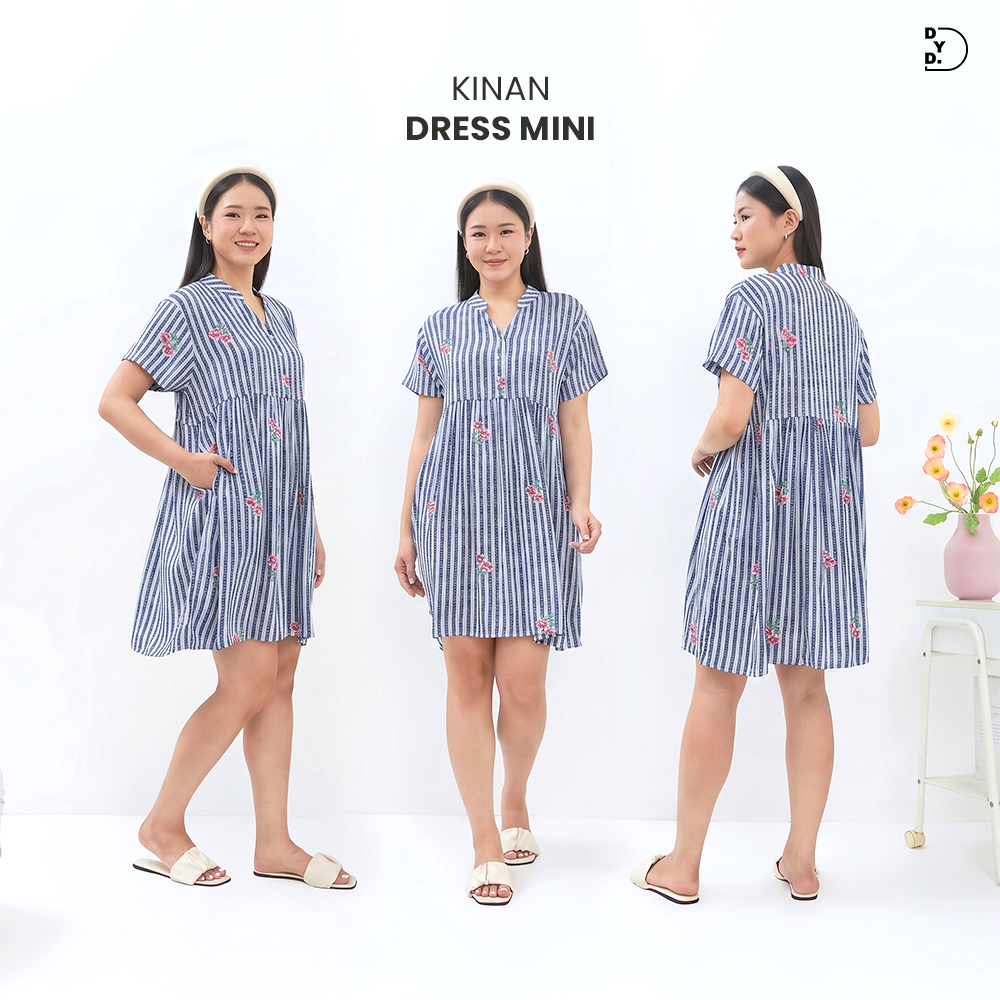 Kinan Mini Dress - DYD Label - Homedress Bahan Rayon