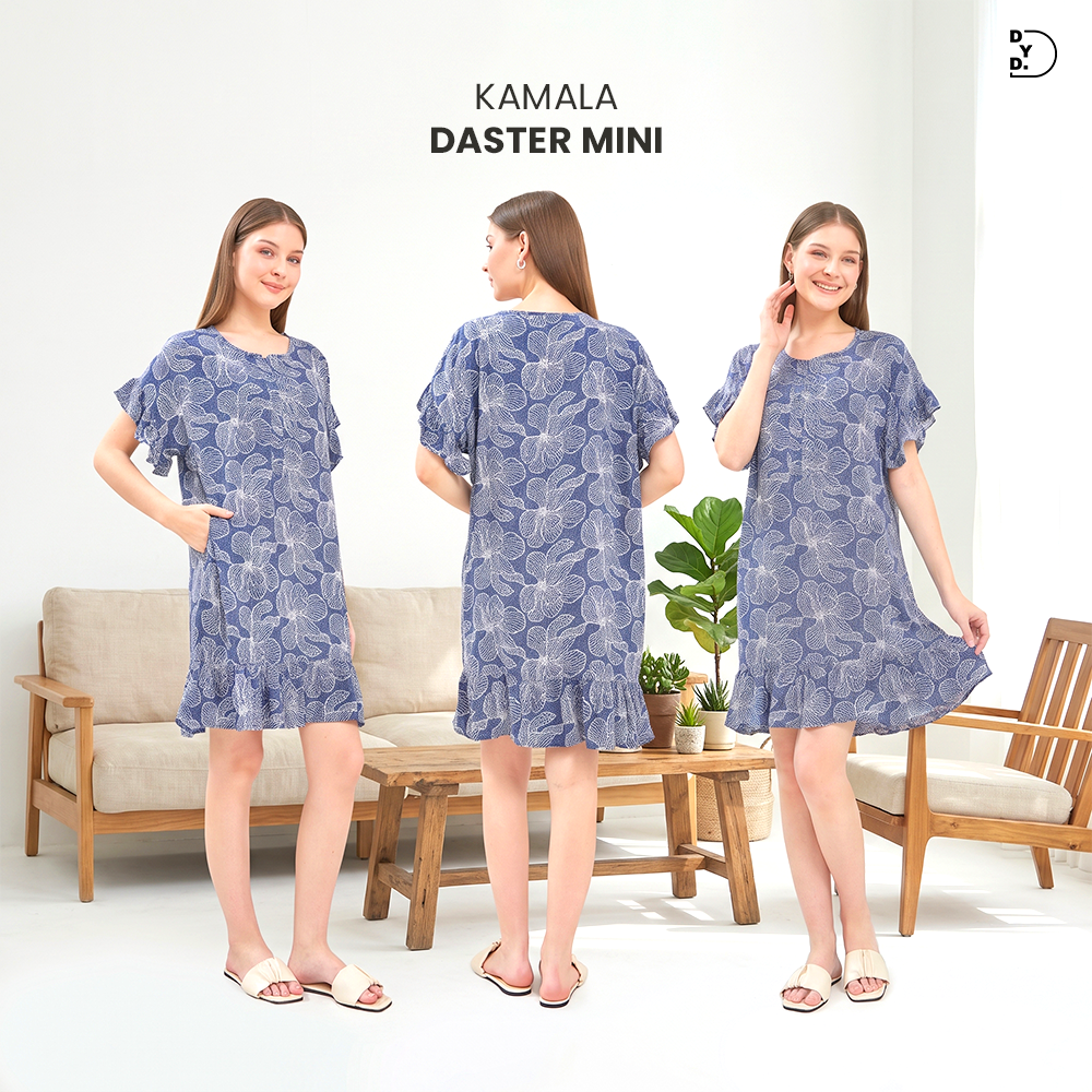 Kamala Mini Dress - DYD Label - Homedress Ruffle Bahan Rayon