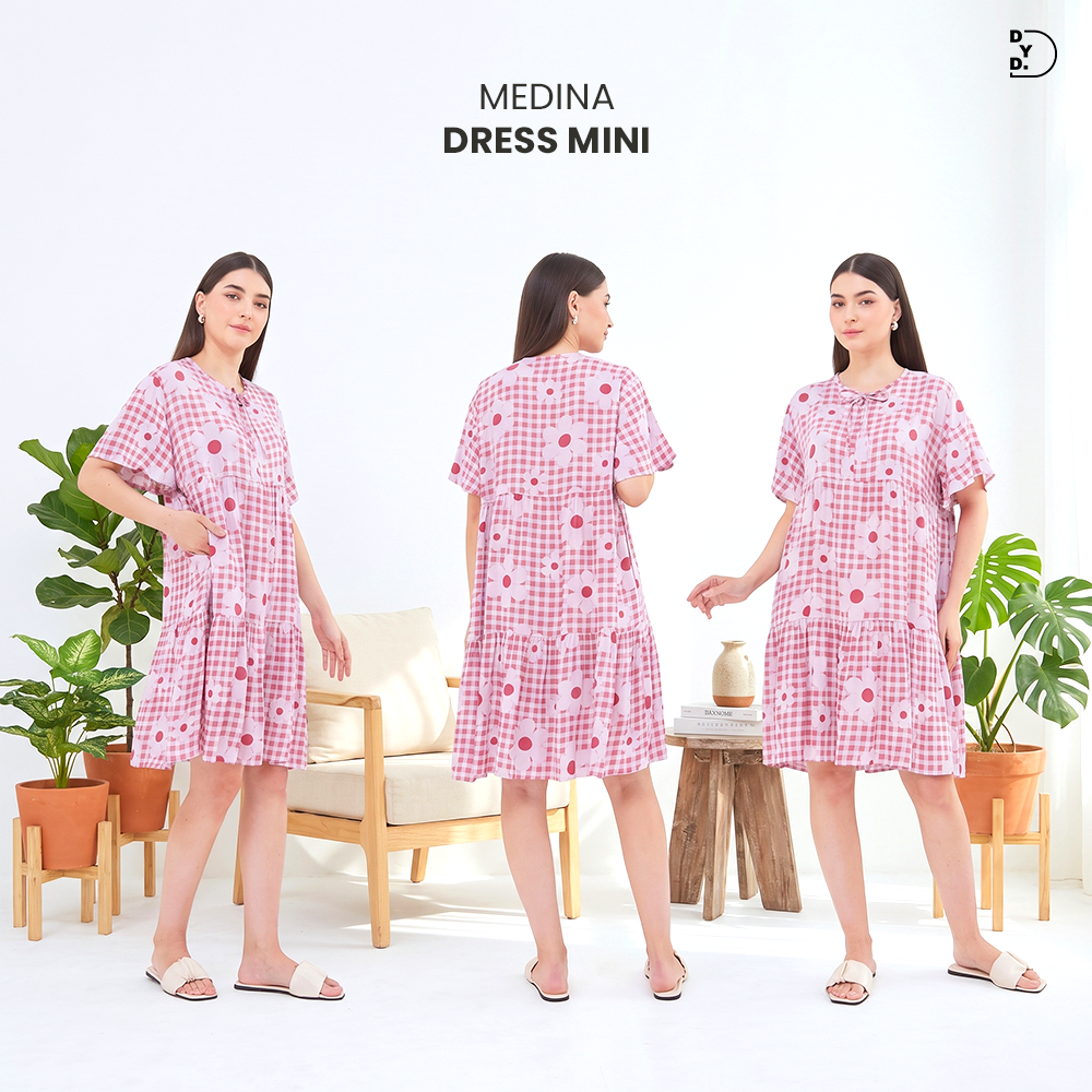 Medina Mini Dress - DYD Label - Homedress Bahan Rayon