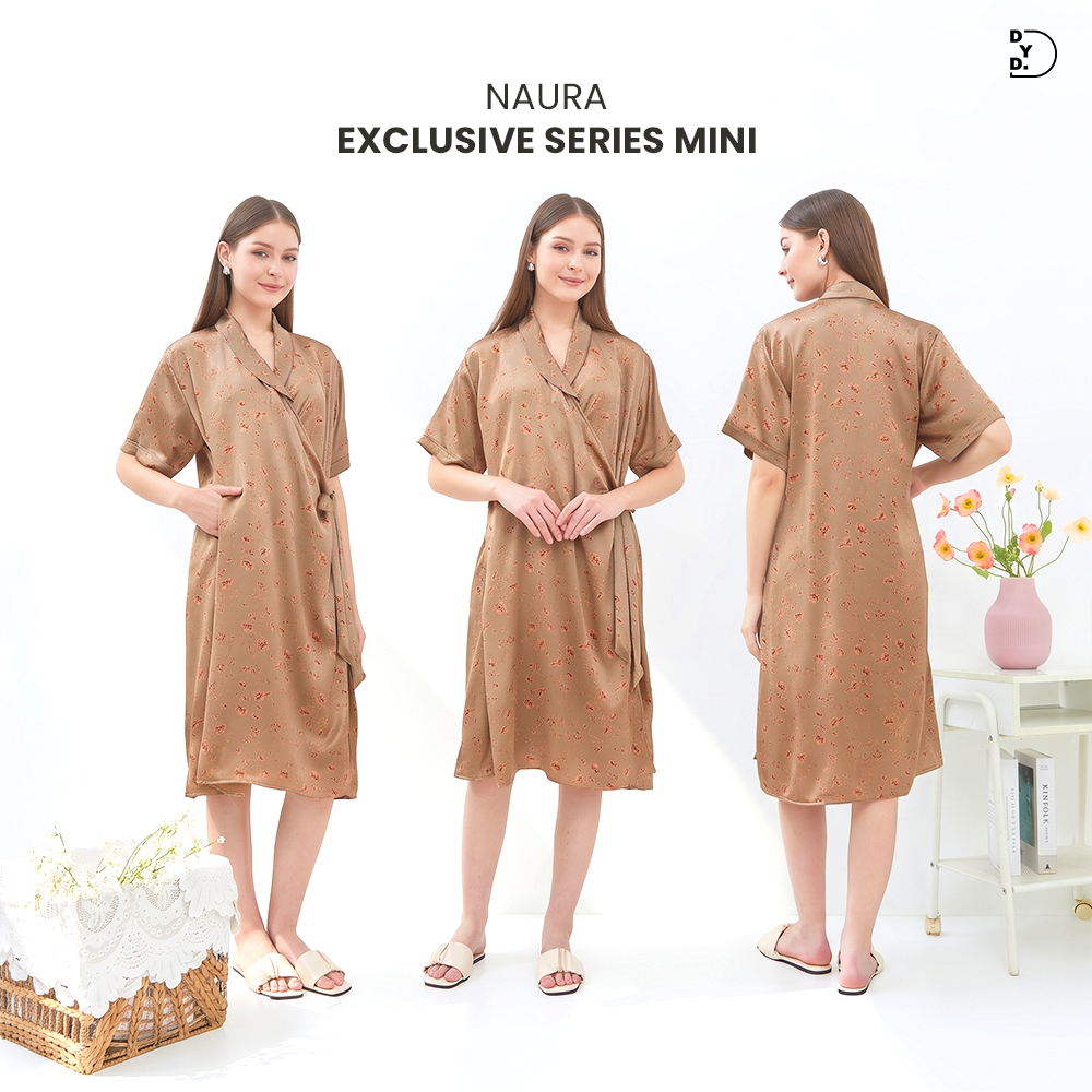 Naura Kimono Mini Exclusive Series - DYD Label - Homedress Bahan Organic Silk