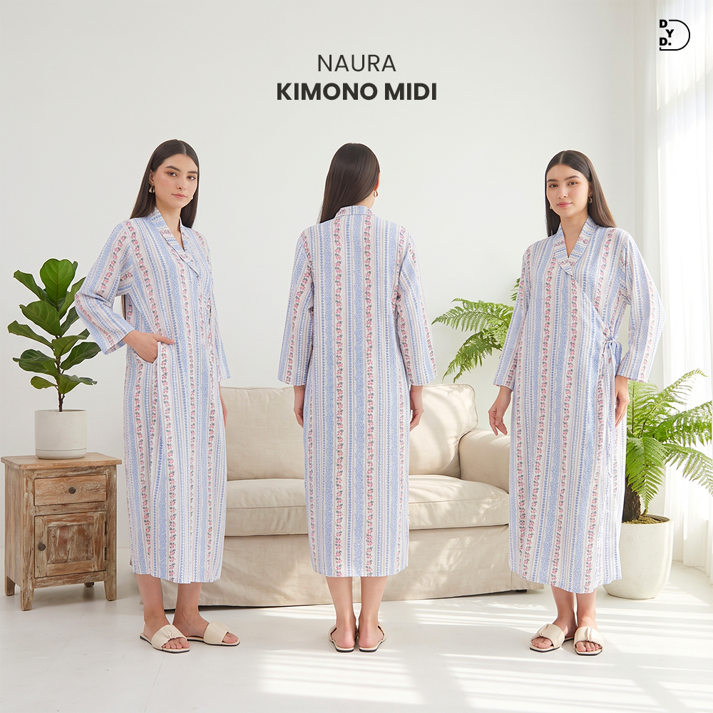 Kimono Melahirkan Naura Midi Rayon Busui | DYD Label