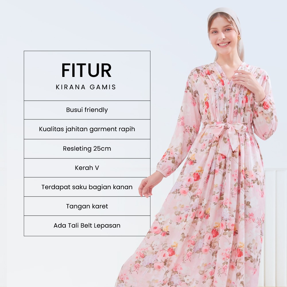 Kirana Gamis - DYD Label - Dress Bahan Rayon