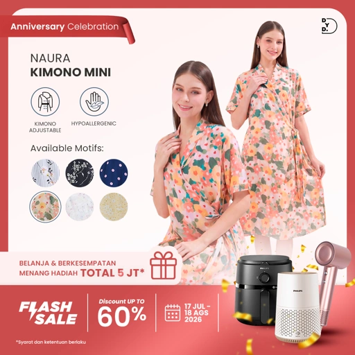 Naura Kimono Mini - DYD Label - Homedress Lahiran Bahan Rayon