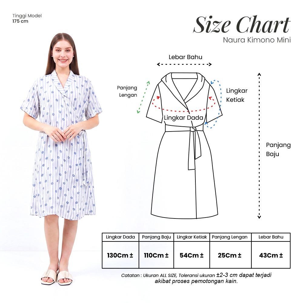 Naura Kimono Mini - DYD Label - Homedress Lahiran Bahan Rayon