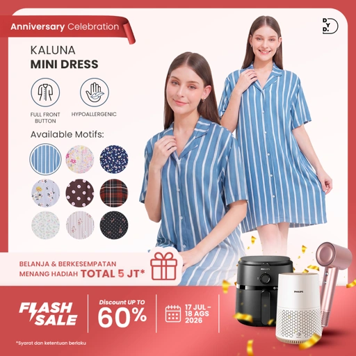 Kaluna Mini Dress - DYD Label - Homedress Bahan Rayon
