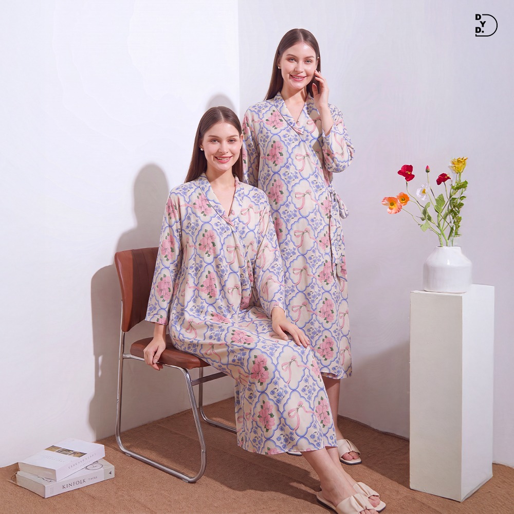 Naura Kimono Midi - DYD Label - Homedress Lahiran Bahan Rayon
