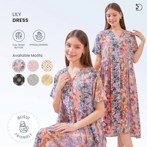 Lily Dress - DYD Label - Homedress Bahan Rayon