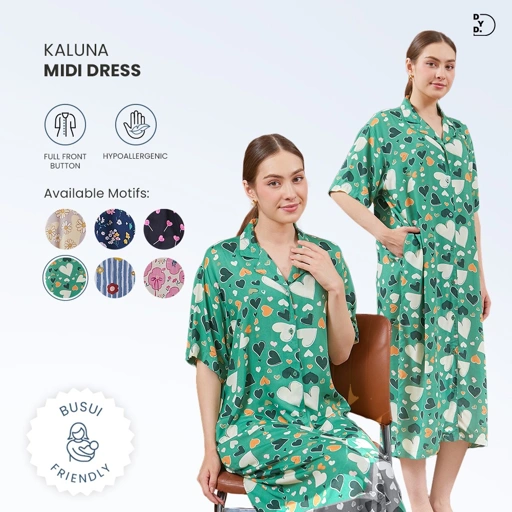 Image of Kaluna Midi Dress - DYD Label - Homedress Bahan Rayon