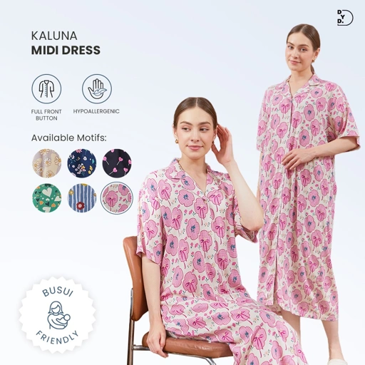 Image of Kaluna Midi Dress - DYD Label - Homedress Bahan Rayon