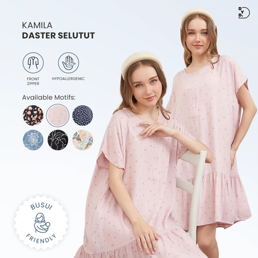 Image of Kamila Daster Selutut - DYD Label - Homedress Bahan Rayon