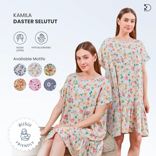 Image of Kamila Daster Selutut - DYD Label - Homedress Bahan Rayon